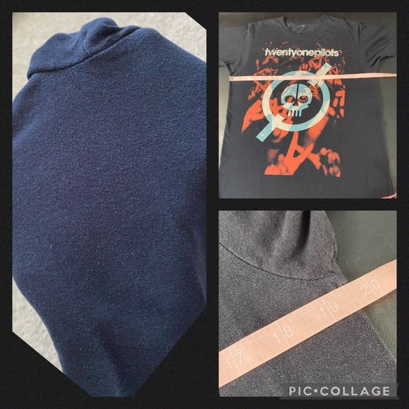 Twenty One Pilots Chest Approx. 19.5'' Skeleton Clique Graphic Band Tee T-Shirt - Picture 9 of 12